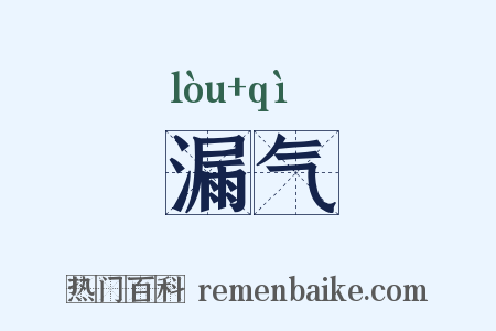 漏气是什么意思的图片